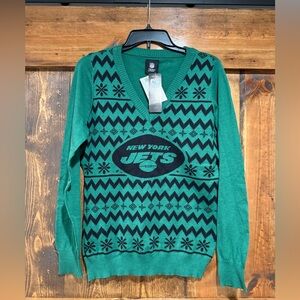 Ugly Christmas Sweater NFL New York Jets‎  Size Large NWT